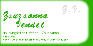 zsuzsanna vendel business card